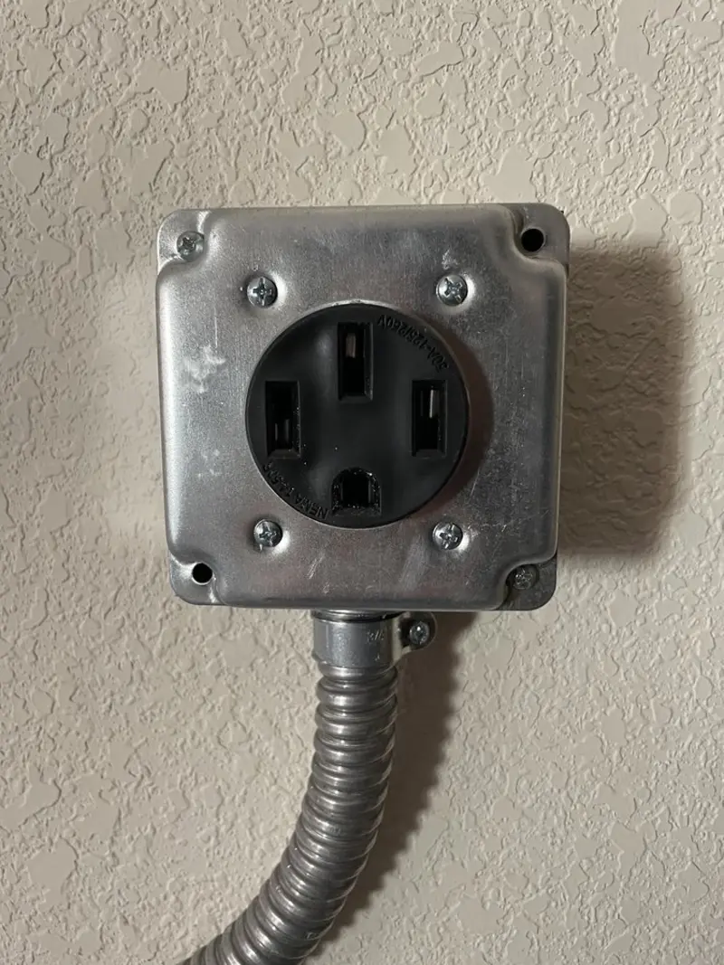 NEMA 14-50 outlet installed for Smart Home Electrical in Perryton
